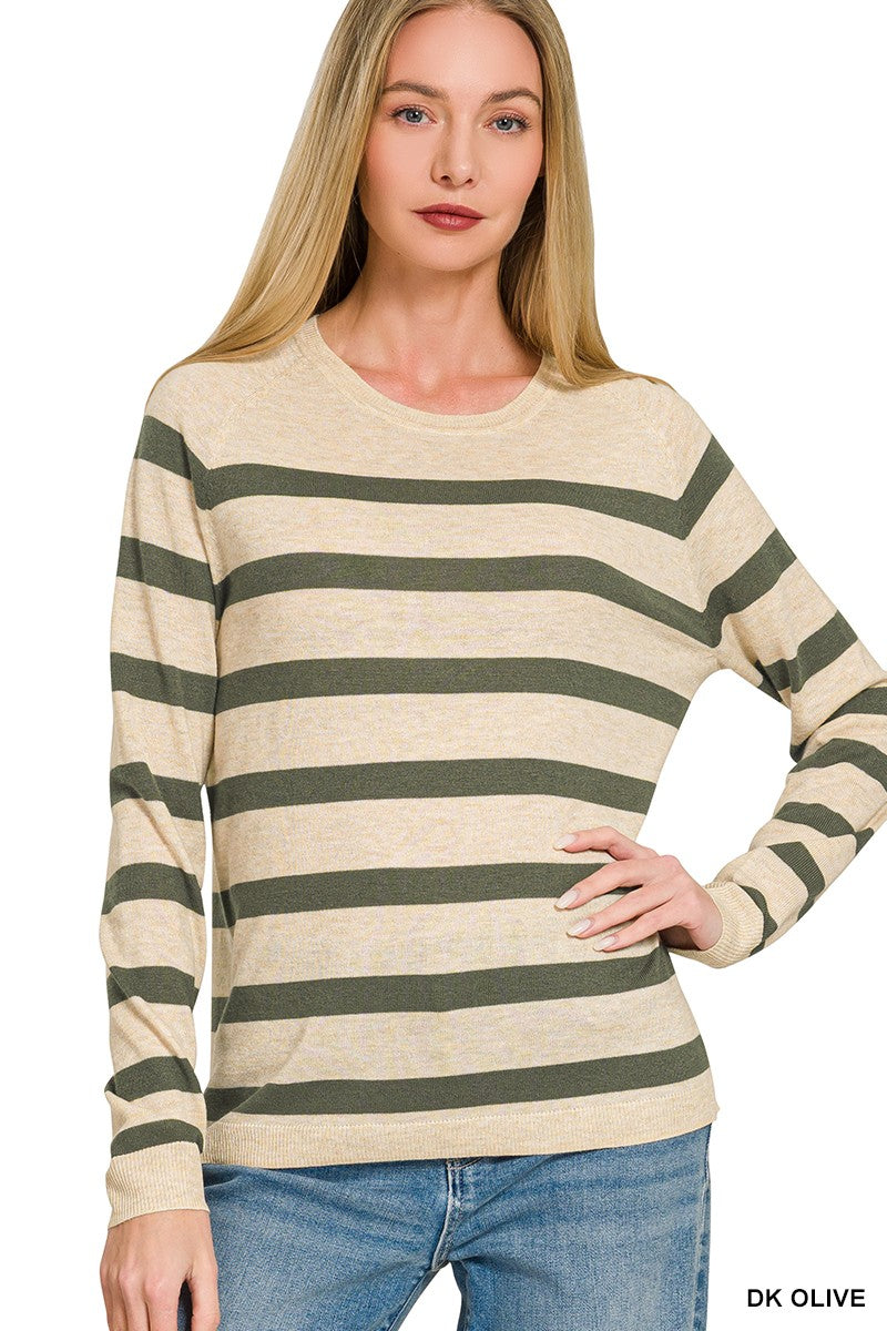 Marigold Striped Lightweight Sweater