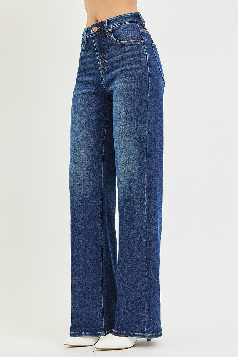 Risen Shiloh Wide Leg Crease Jean