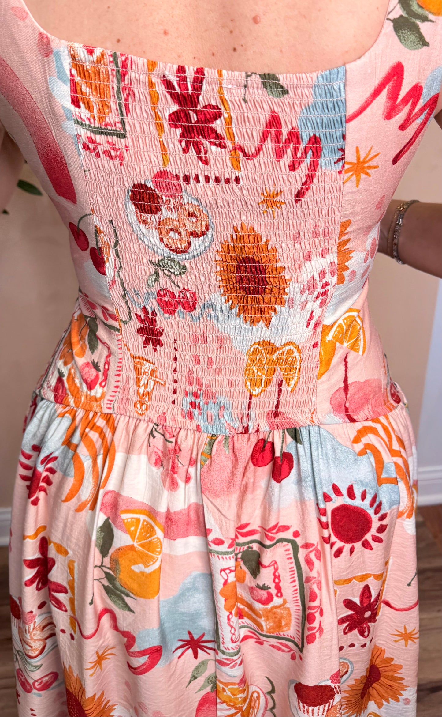 Sunflower Fields Midi Dress