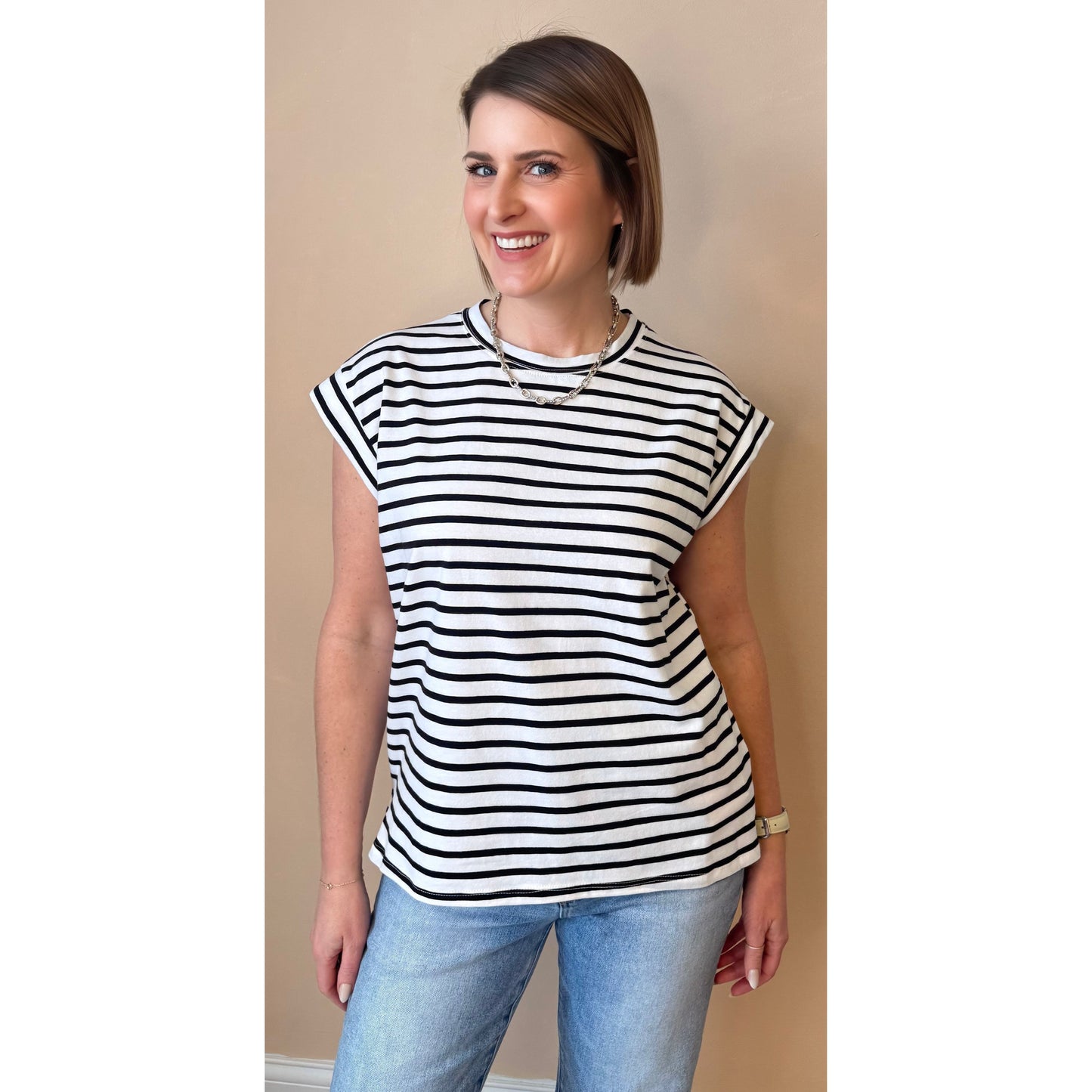 Pretty in Stripes Short Sleeve Tee