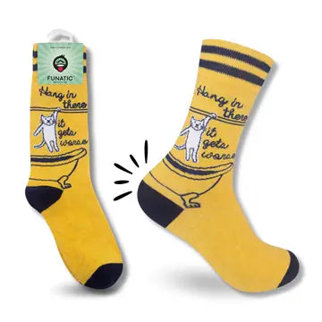 Hang In There - It Gets Worse Socks