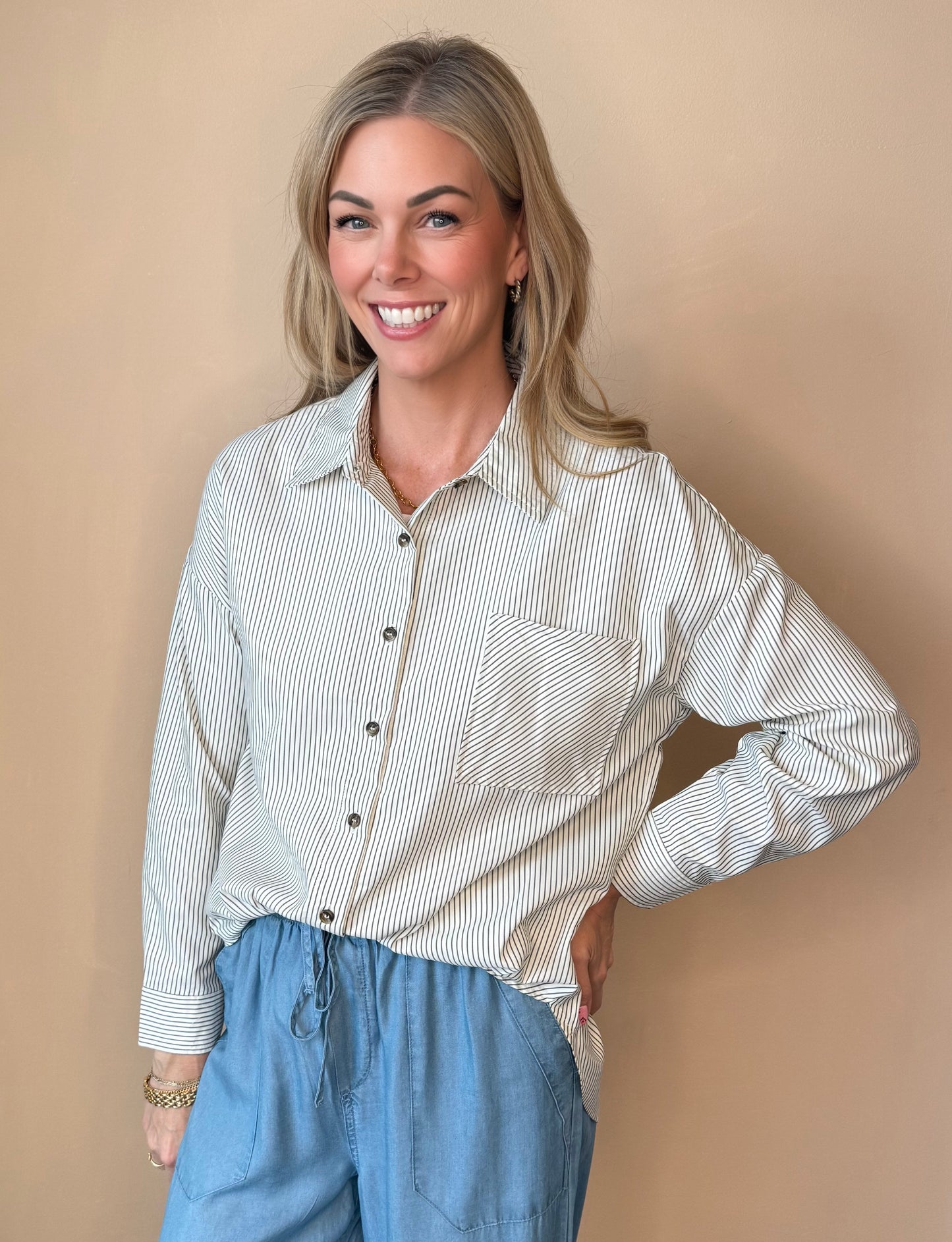 The Reliable Stripe Button Down