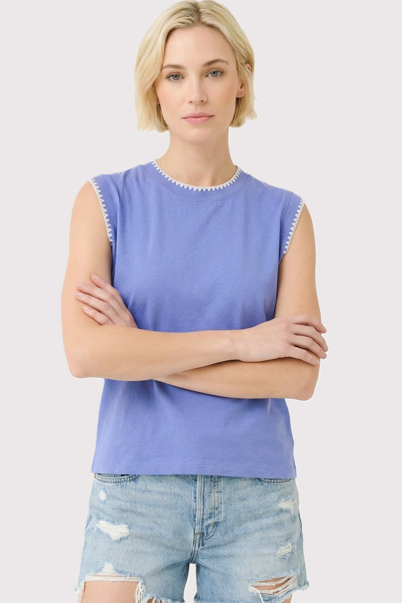 Emily Stitched Cotton Tee