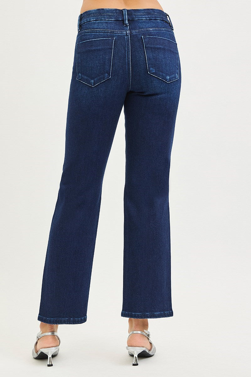Risen Journee Ankle Straight Jean in Dark Wash — ankle straight jean from Thread & Clover boutique
