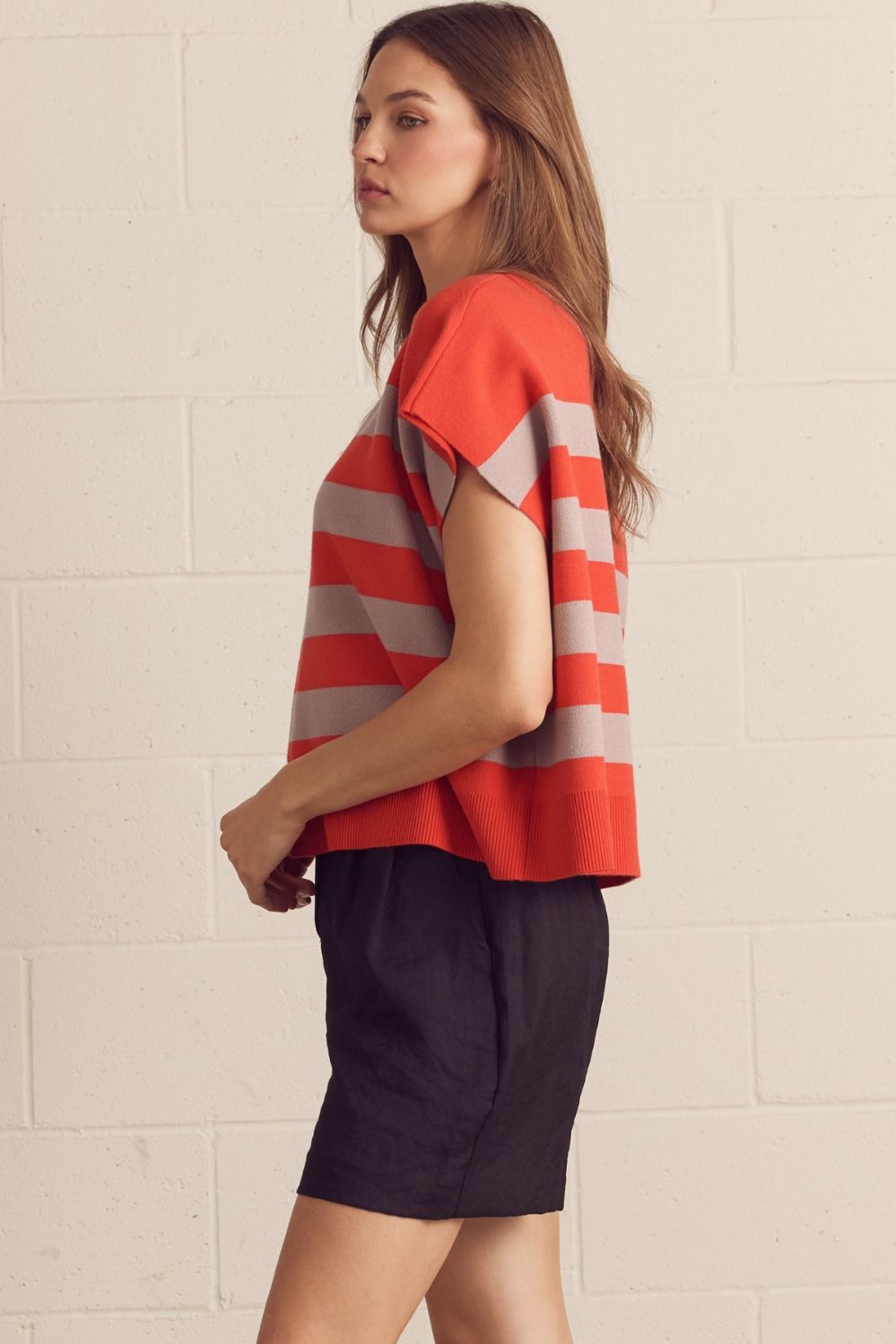 Wilhelmina Striped Sweater