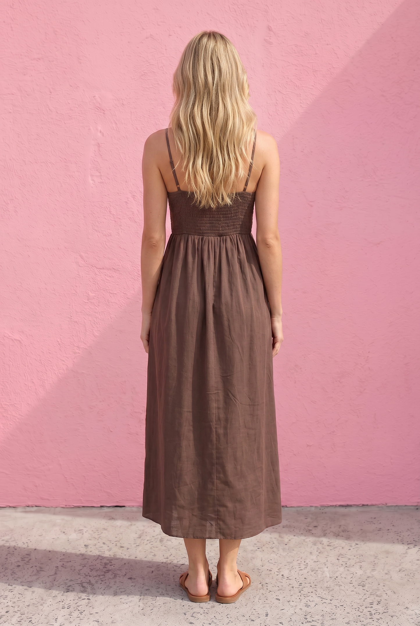 Hazel Pintuck Midi Dress