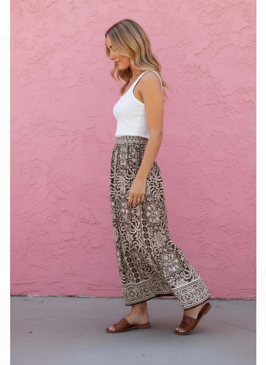 Vera Draped Maxi Skirt
