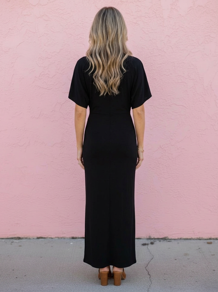 Simone Twist Front Maxi Dress