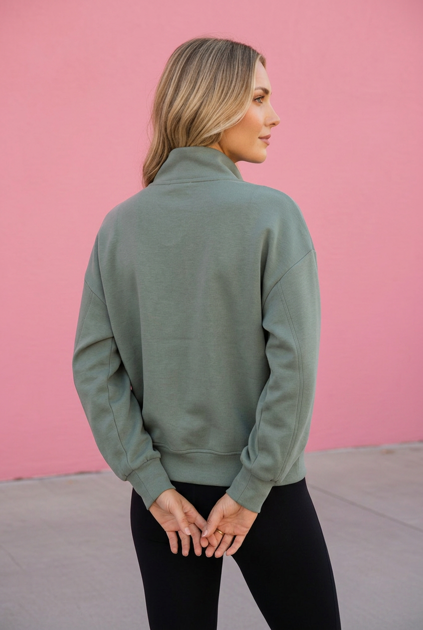 Hollis Half Zip Sweatshirt