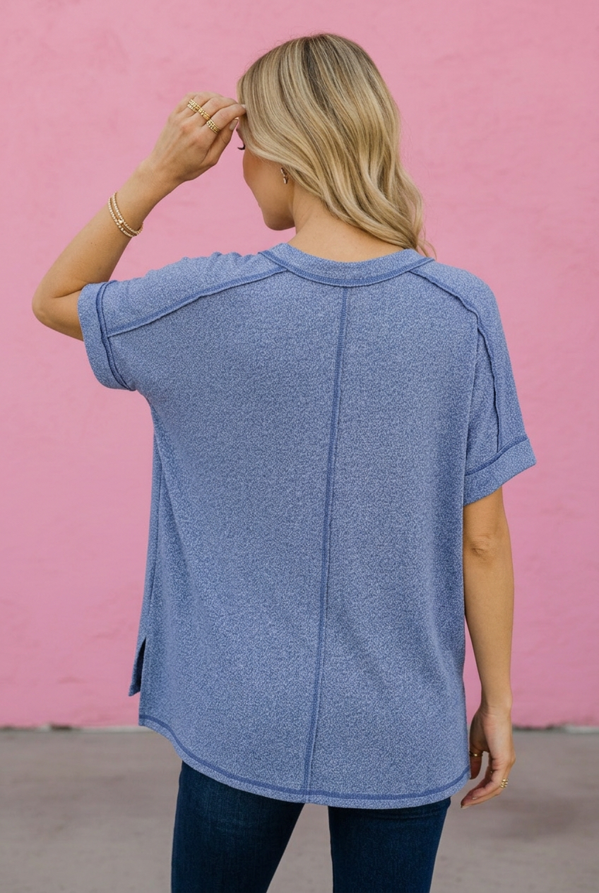Amara V-Neck Hi-Low Tee