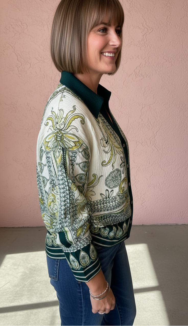 Audrey Printed Blouse