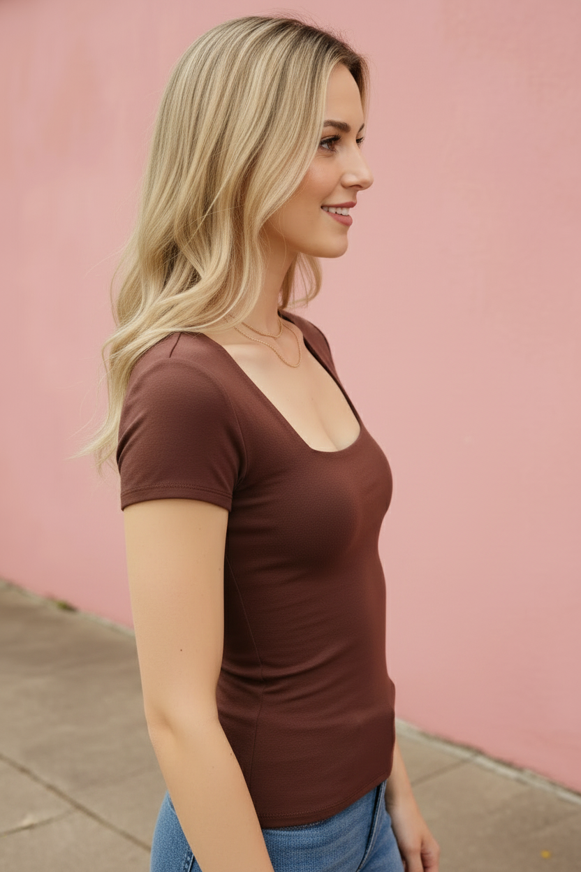Reagan Square Neck Tee