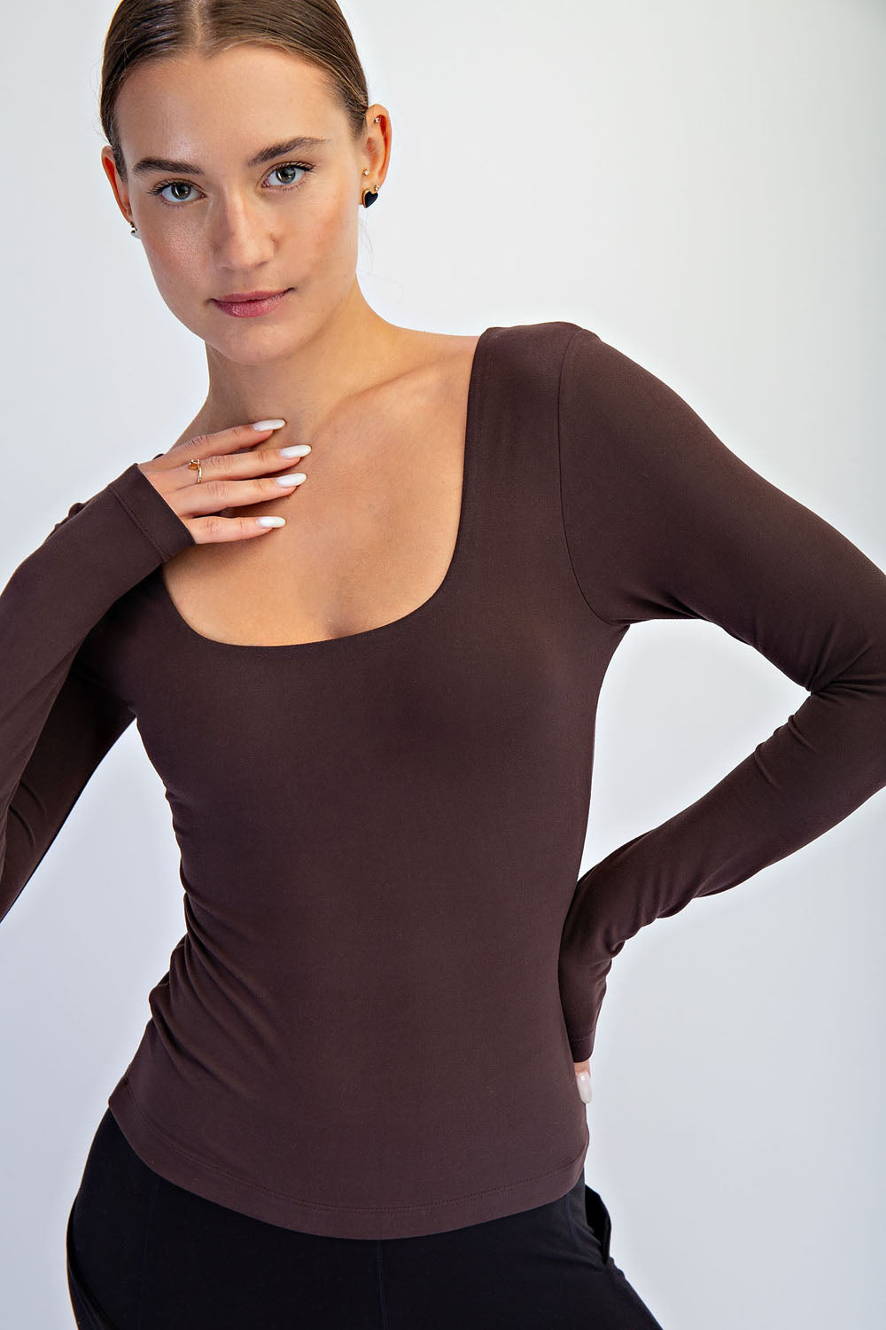 Romy Butter Square Neck Top