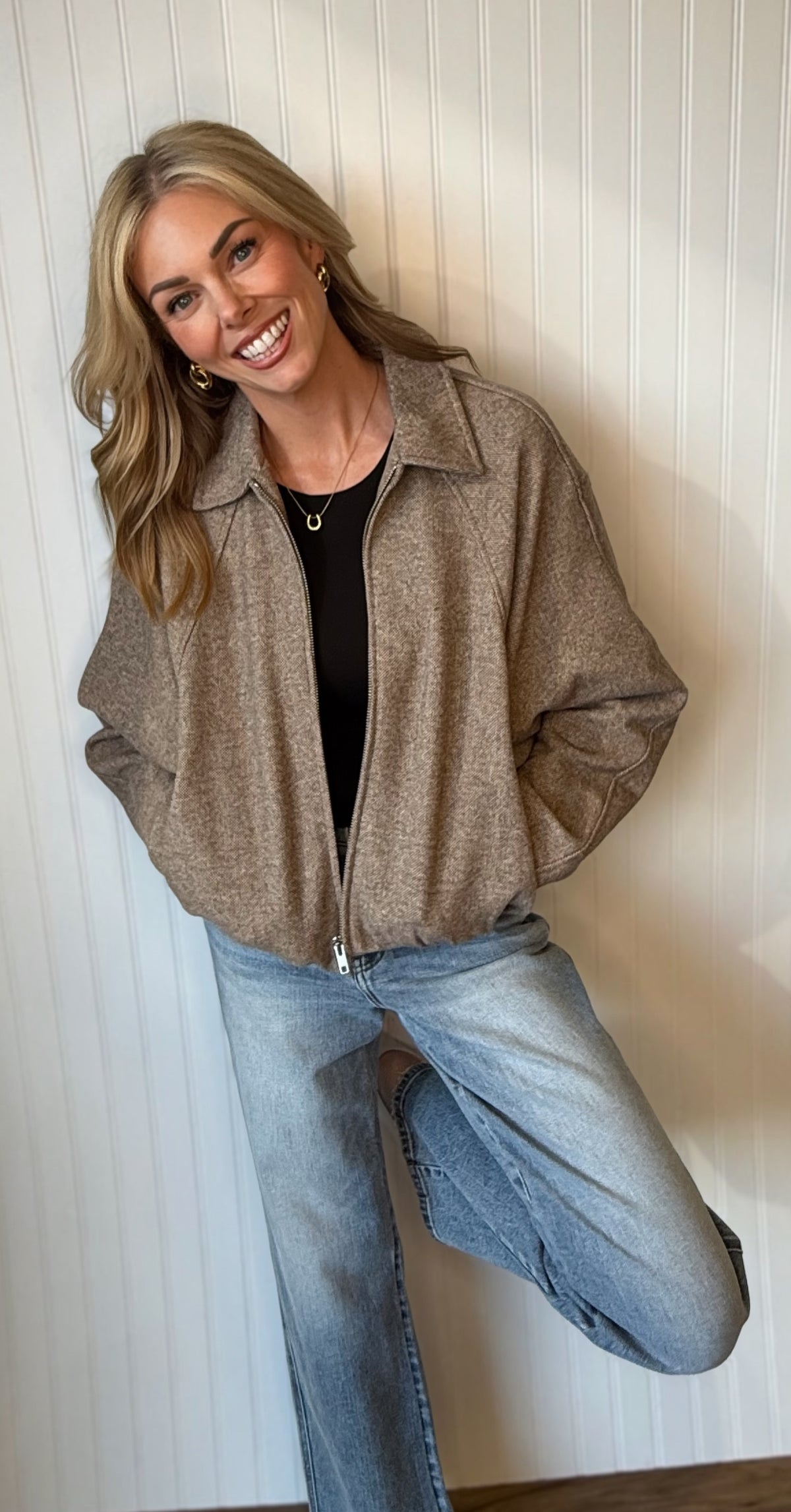 Kinsey Balloon Hem Jacket