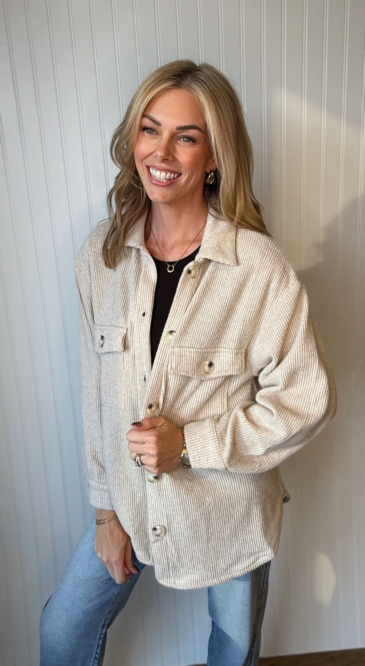 Fall Breeze Brushed Thermal Shacket