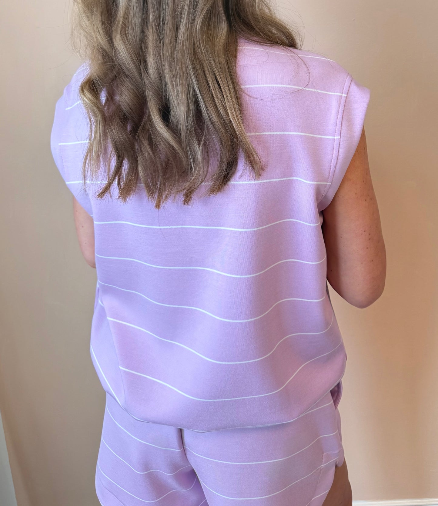 Signature Stripe Zip Up Sweatshirt