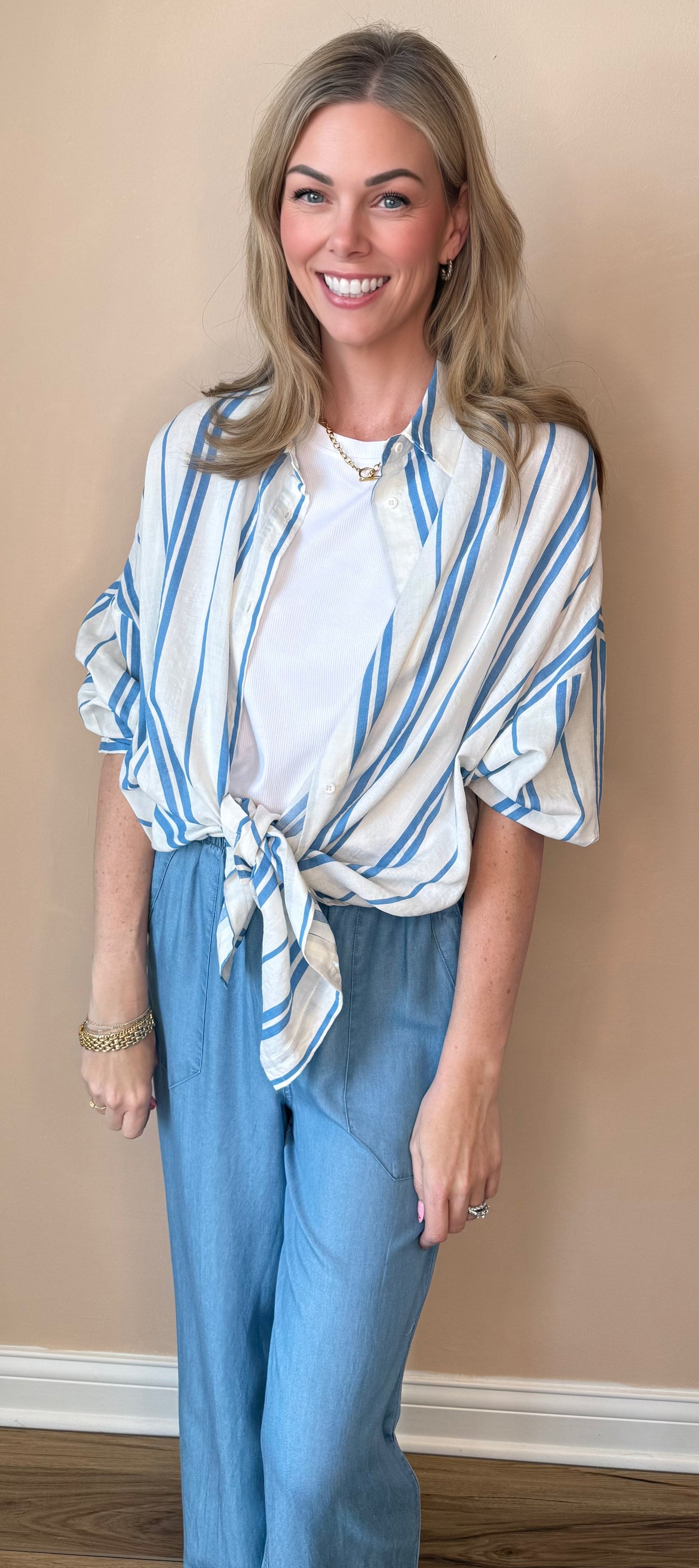 Calypso Breeze Striped Top