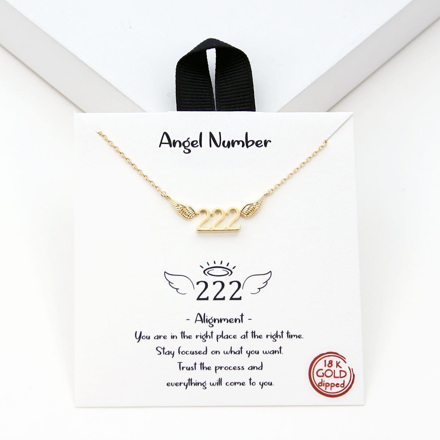 Special Wish Necklace worn on model — gold dipped charm from Thread & Clover boutique