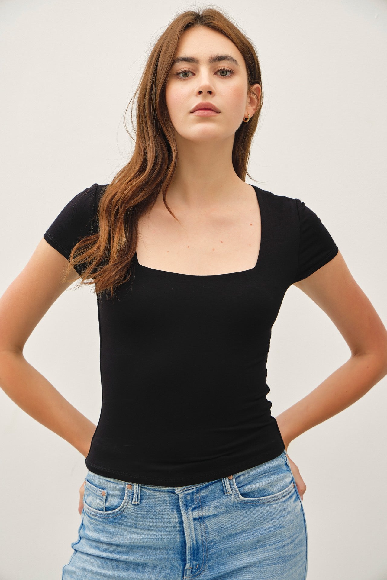Simple Square Neck Tee