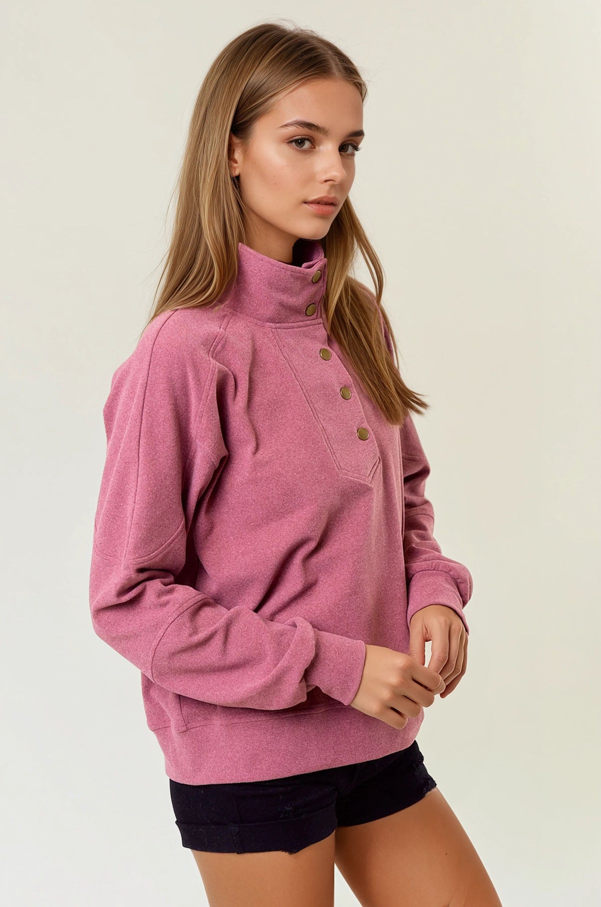 Ruthie Mock Neck Sweatshirt