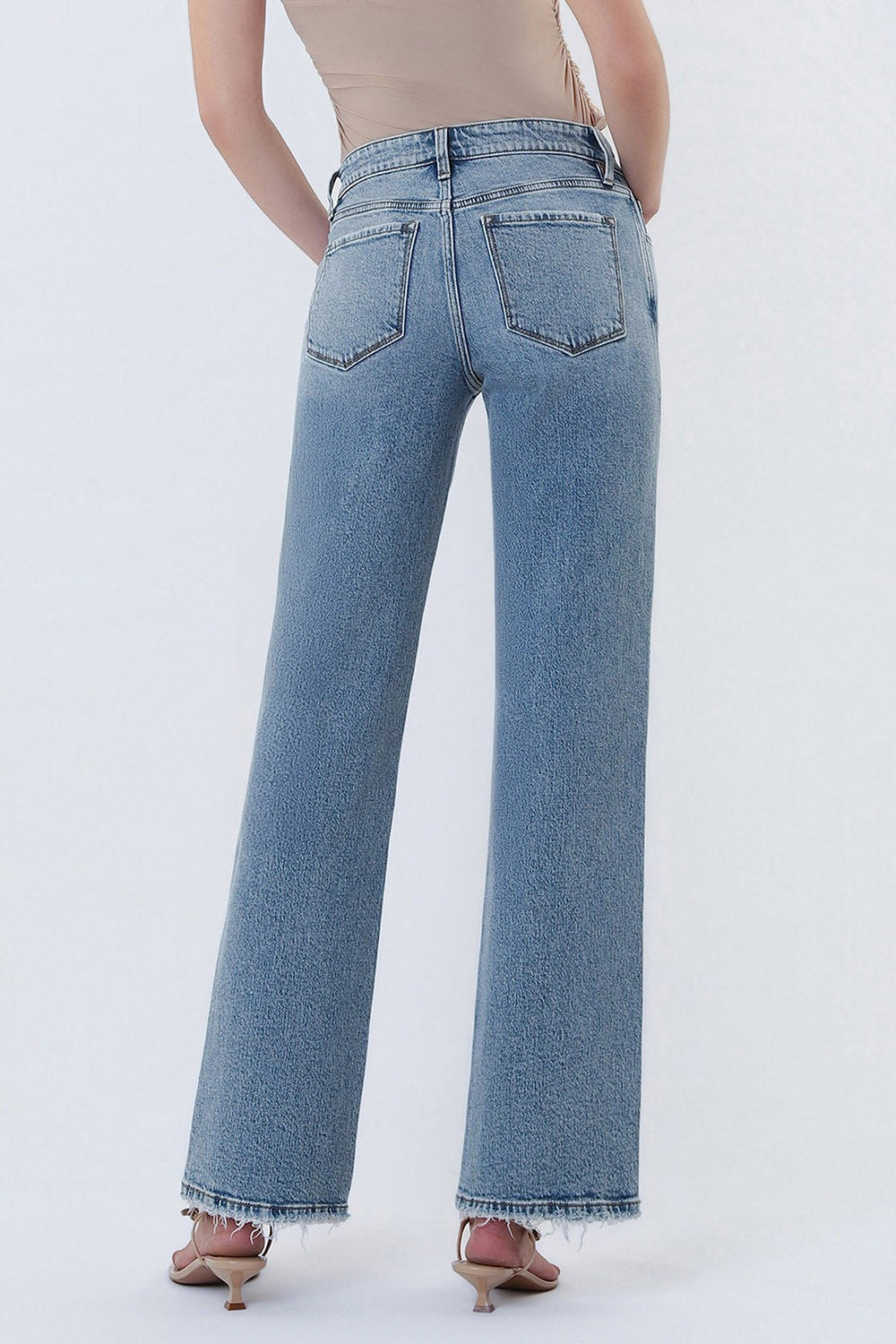 Blair Mid Rise Slim Wide Jean