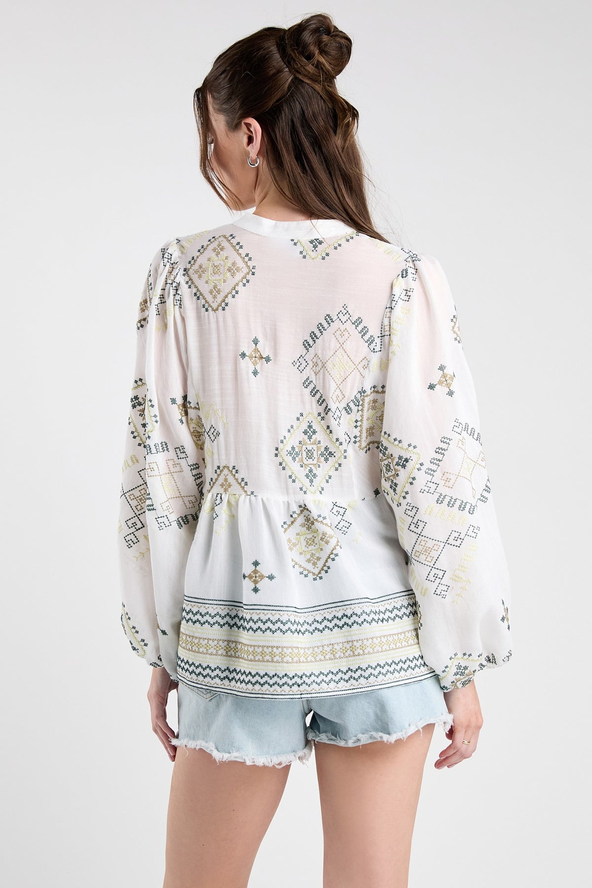 Bianca Embroidered Tunic Top
