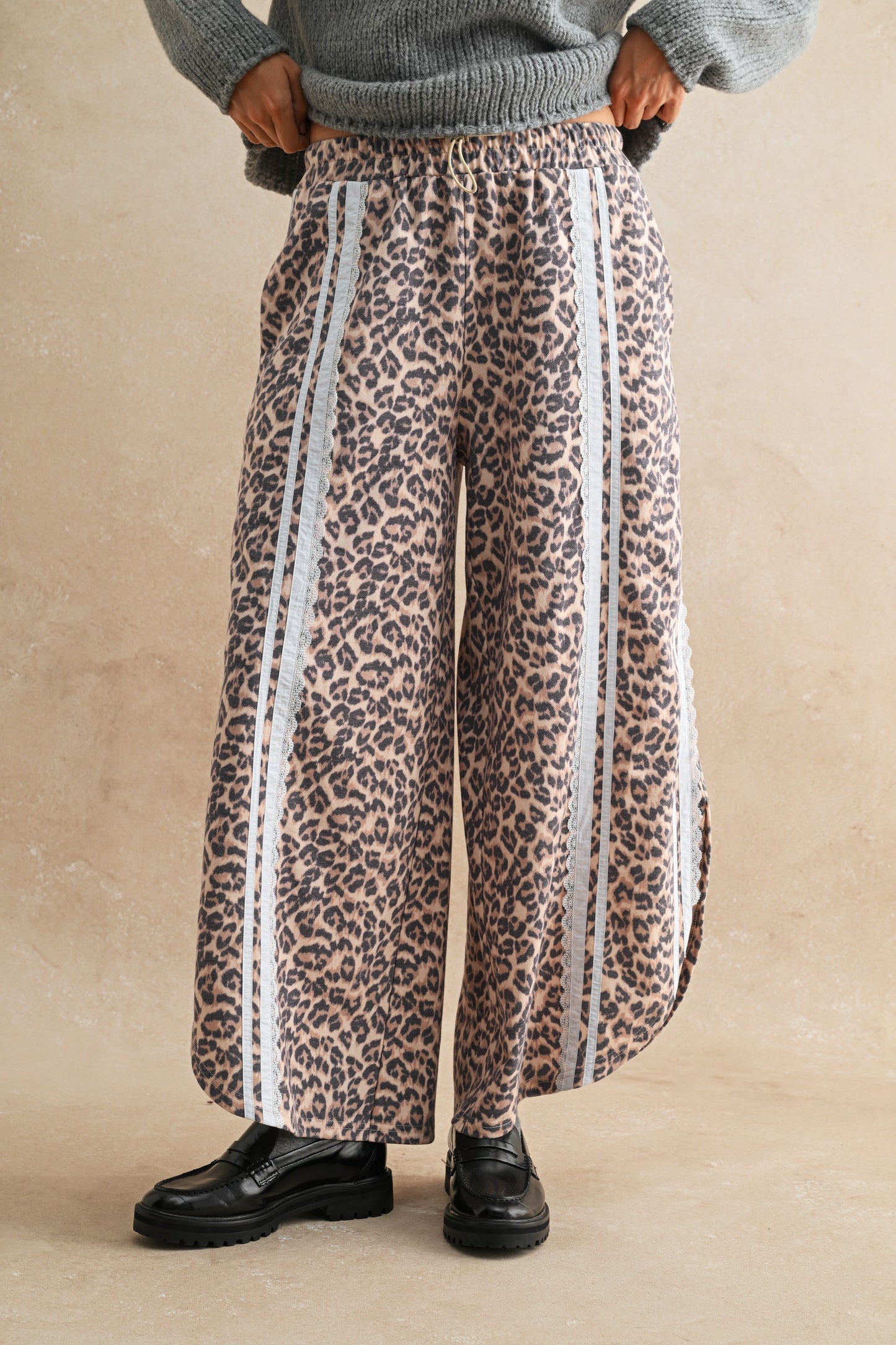 Rowan Leopard Lace-Up Pants