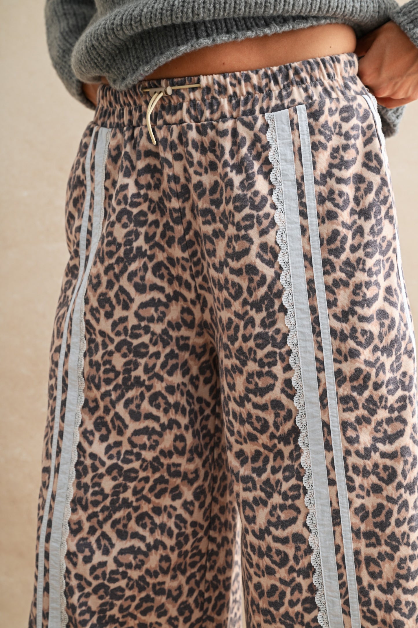 Rowan Leopard Lace-Up Pants