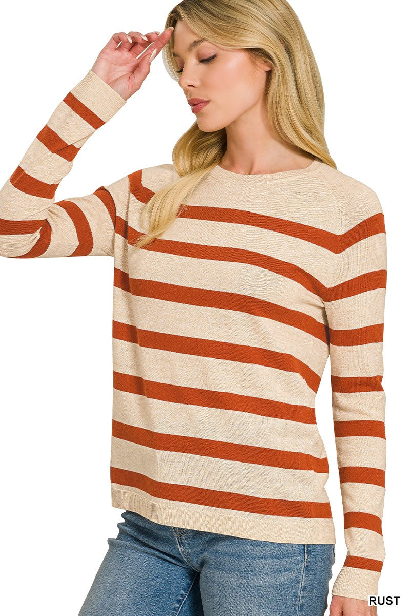 Marigold Striped Lightweight Sweater