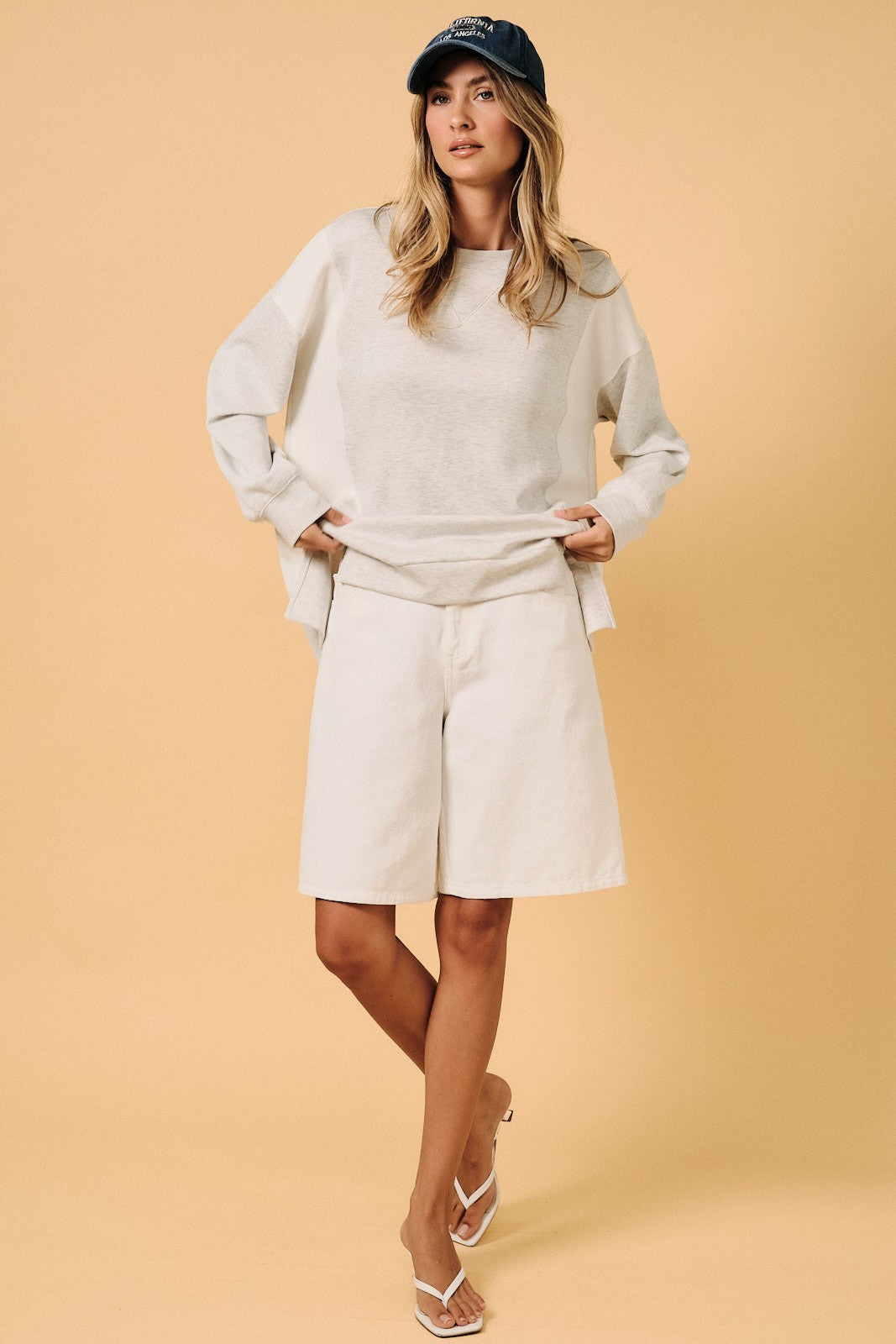 Jennie Striped Scuba Sweatshirt