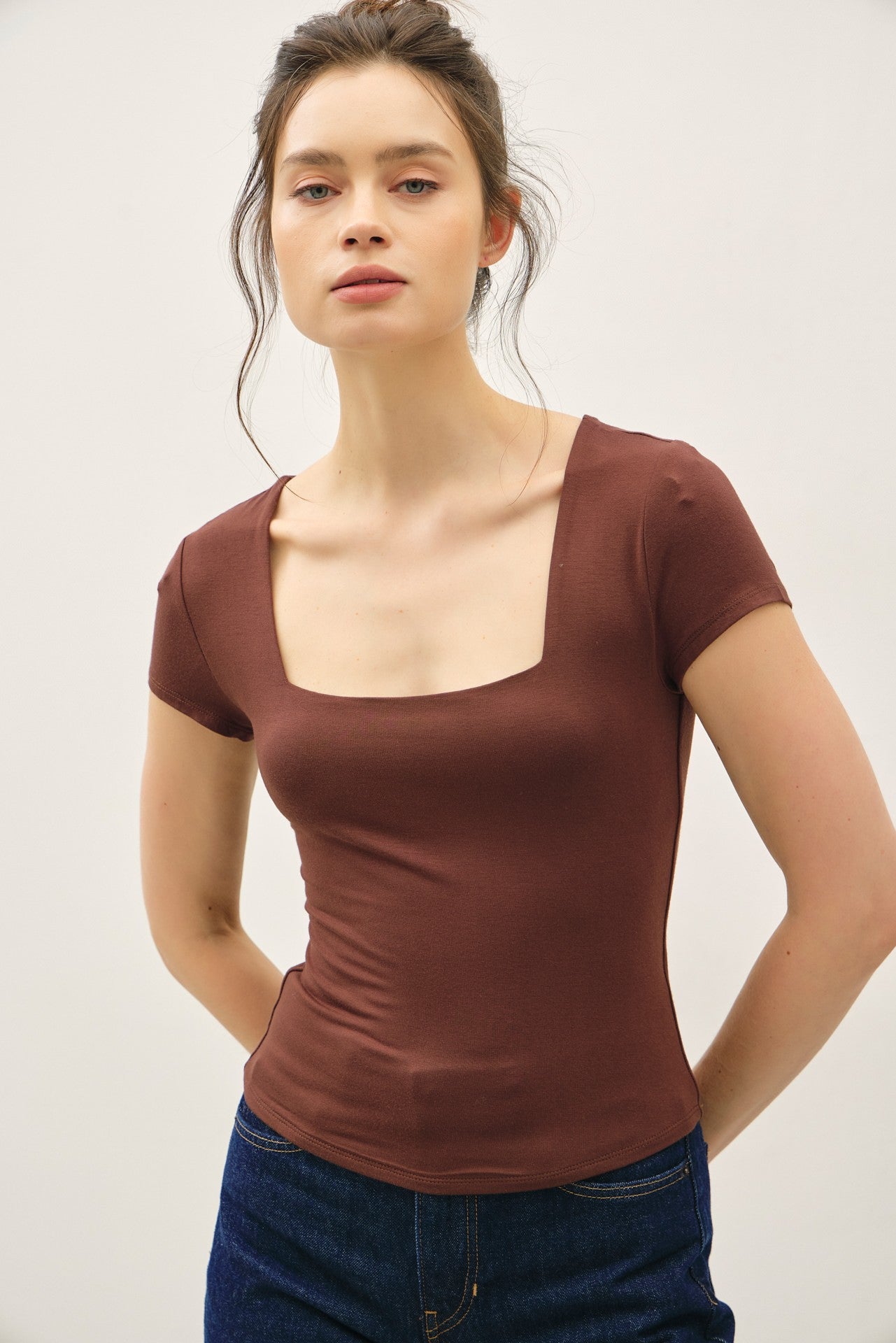 Reagan Square Neck Tee