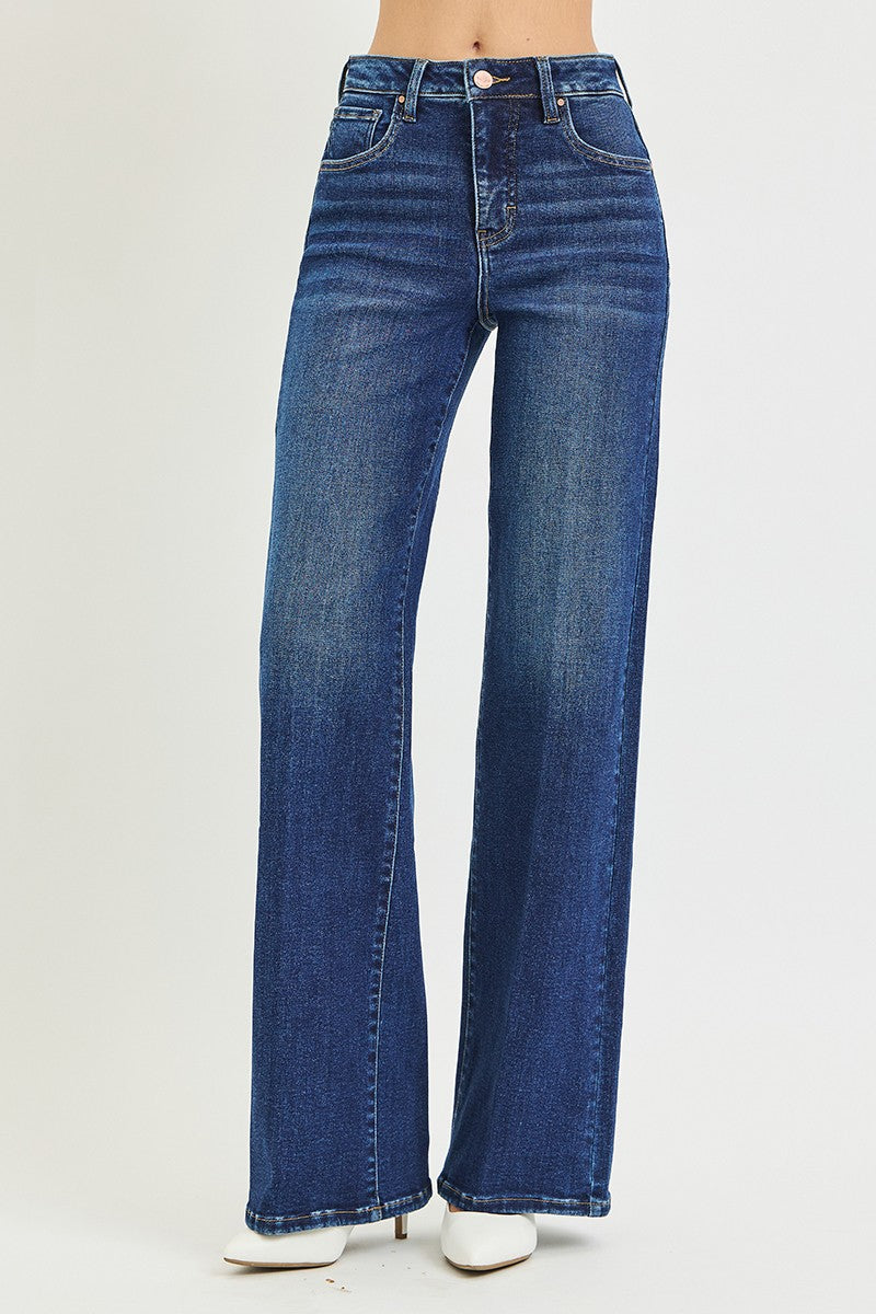 Risen Shiloh Wide Leg Crease Jean