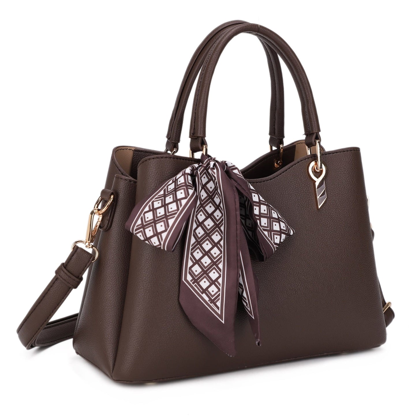 Charlotte Triple Compartment Satchel Crossbody Bag