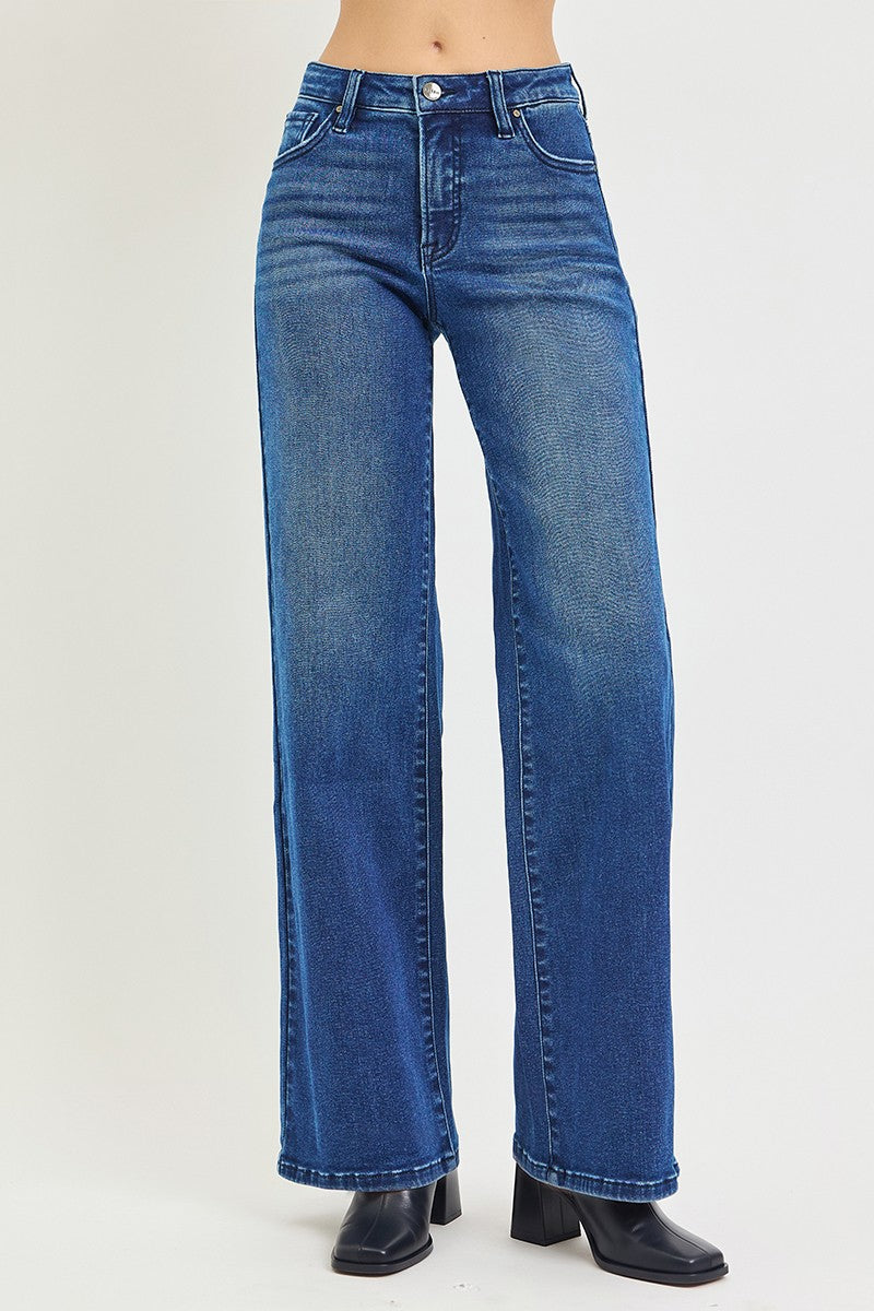 Risen Ainsley Wide Leg Shield Pocket Jean