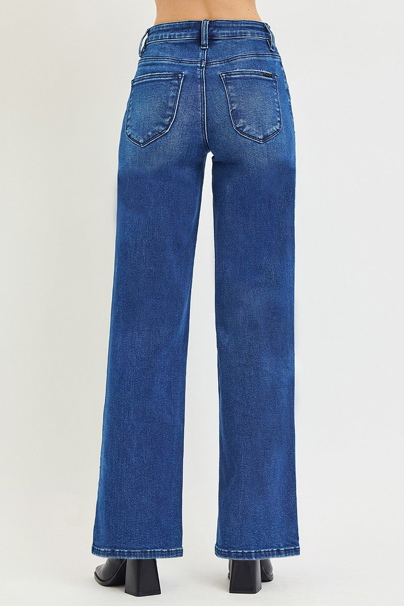 Risen Ainsley Wide Leg Shield Pocket Jean
