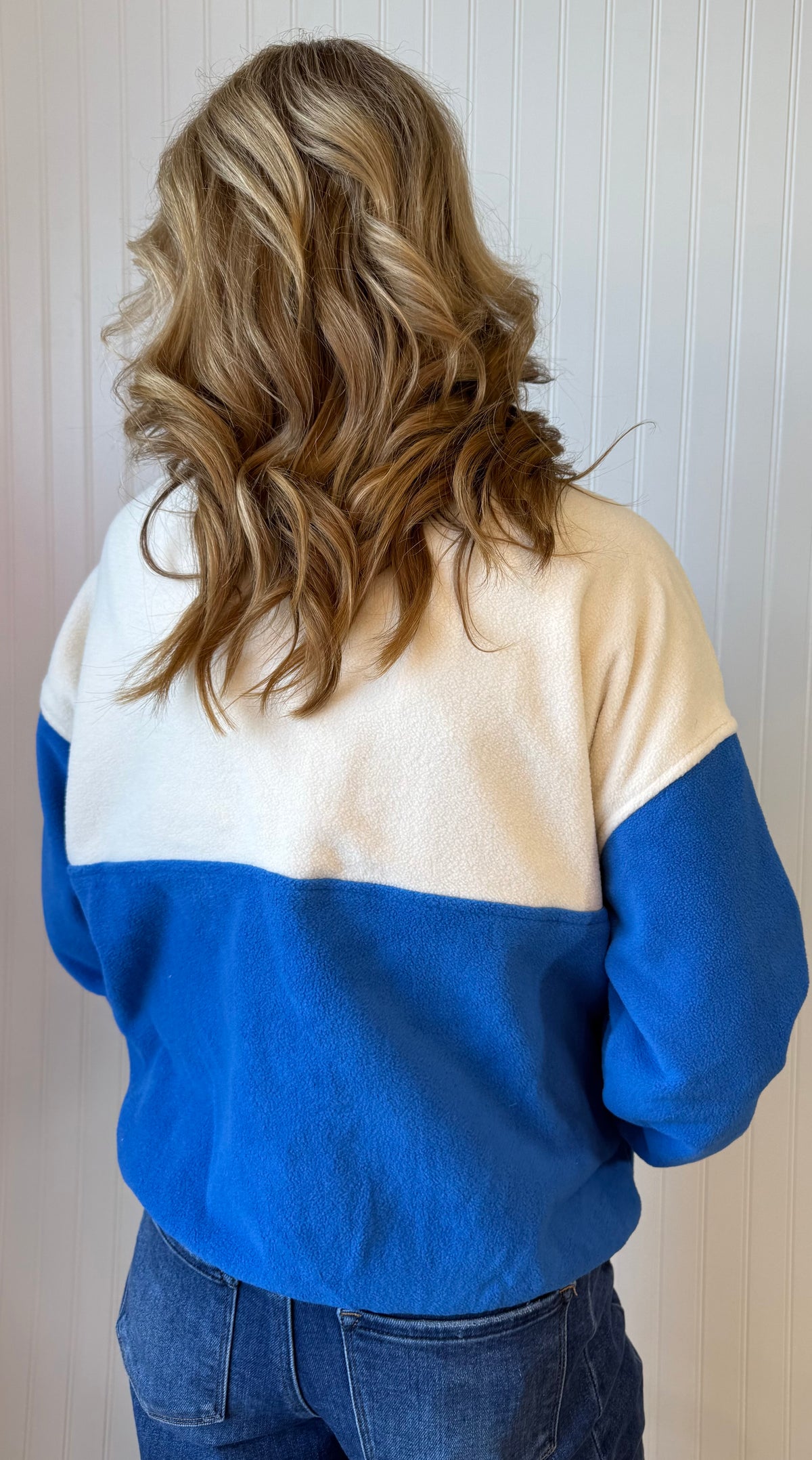 School Spirit Sherpa Pullover Sweatshirt — cozy game-day sherpa pullover from Thread & Clover boutique