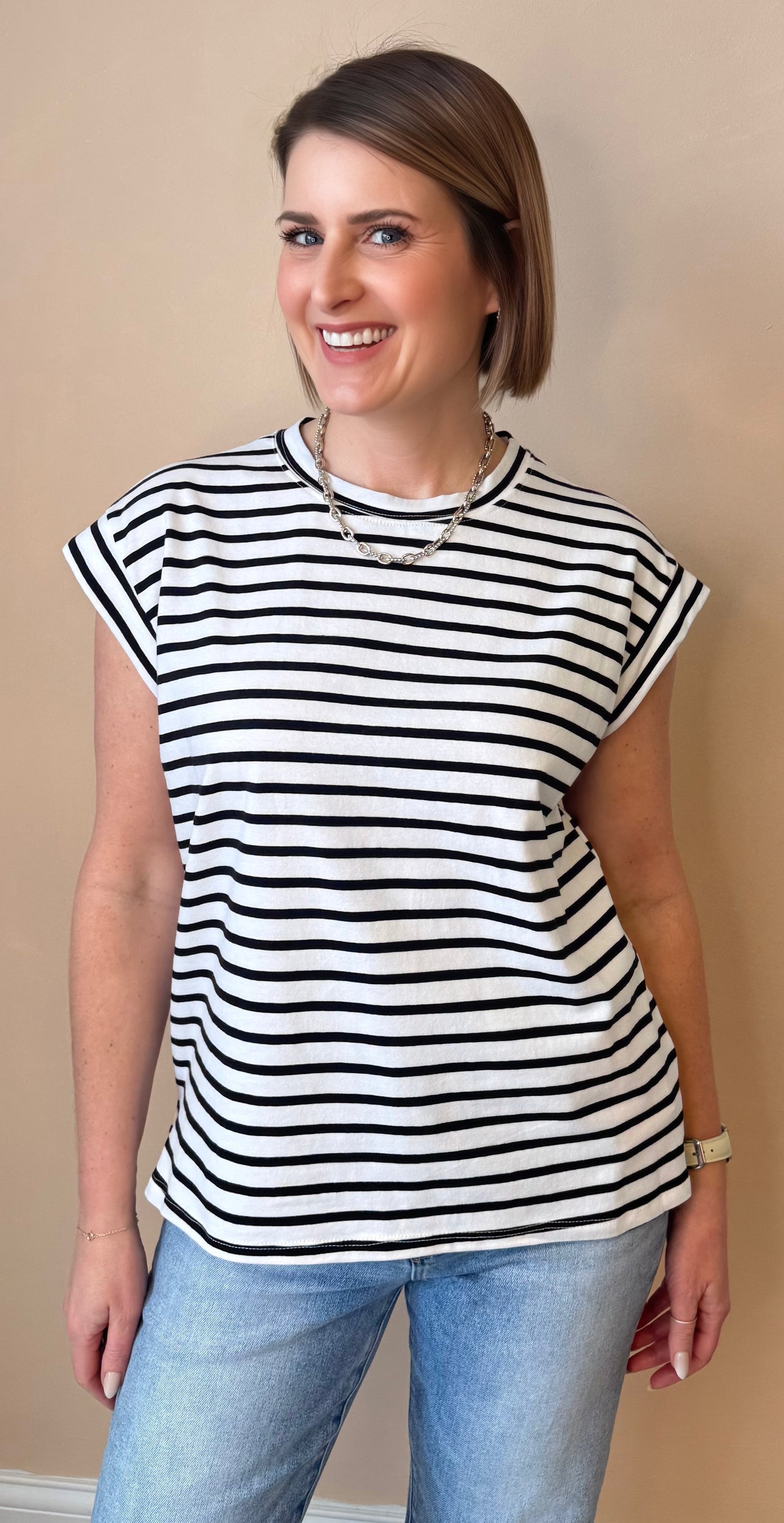 Pretty in Stripes Short Sleeve Tee