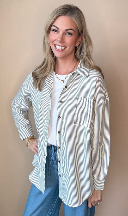 The Reliable Stripe Button Down