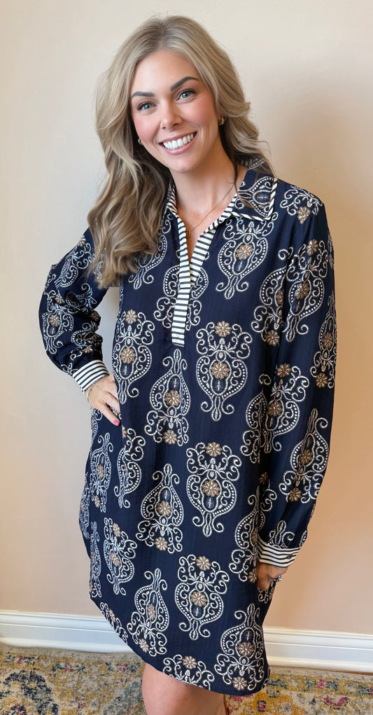Stella Printed Short Dress