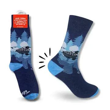 Adam Turman Midnight Loon Artist Socks