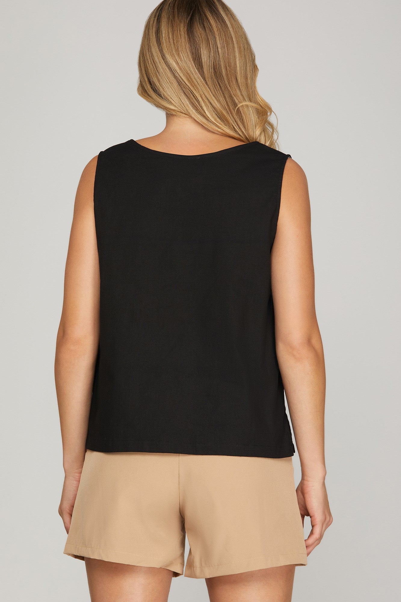 Cleo Button Front Tank