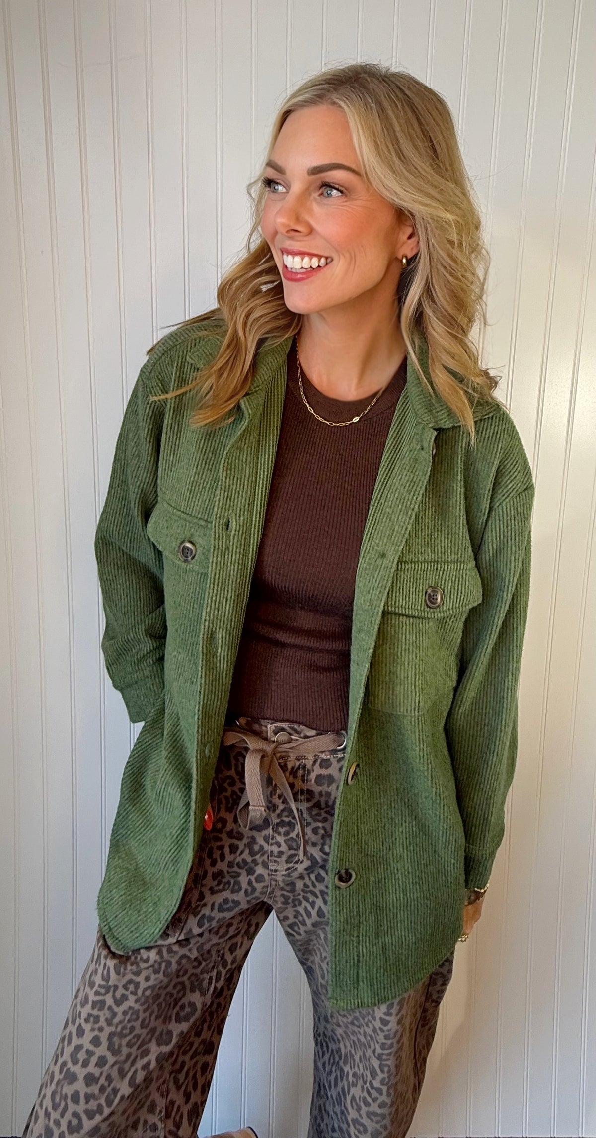 Fall Breeze Brushed Thermal Shacket