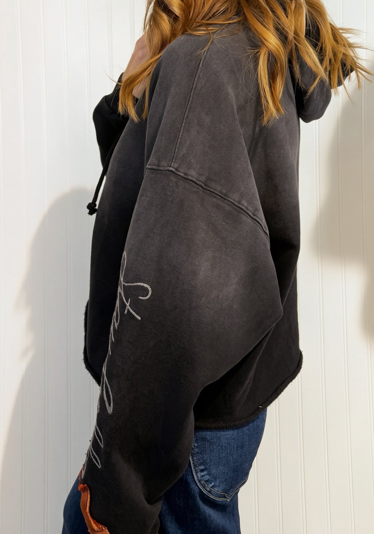 Stay Golden Dip-Dye Crop Hoodie