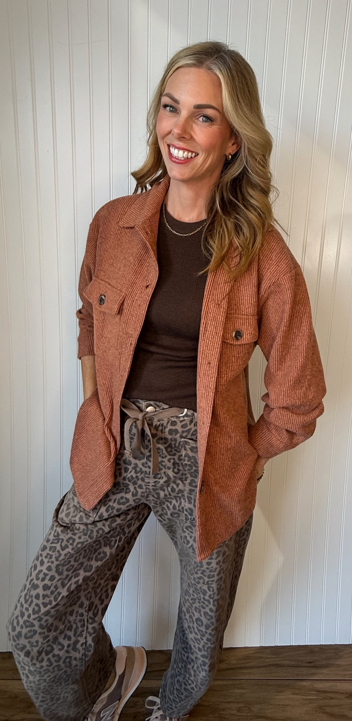 Fall Breeze Brushed Thermal Shacket
