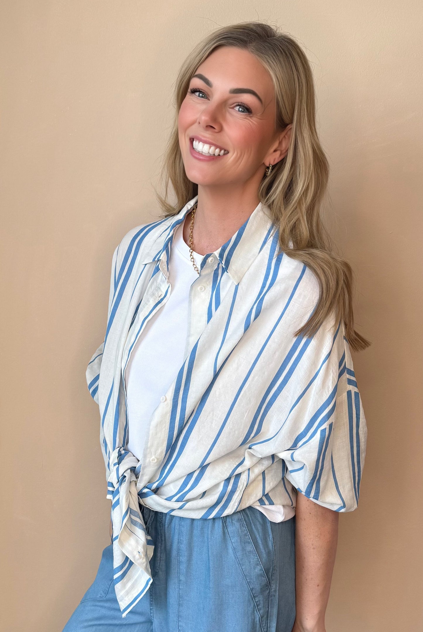 Calypso Breeze Striped Top