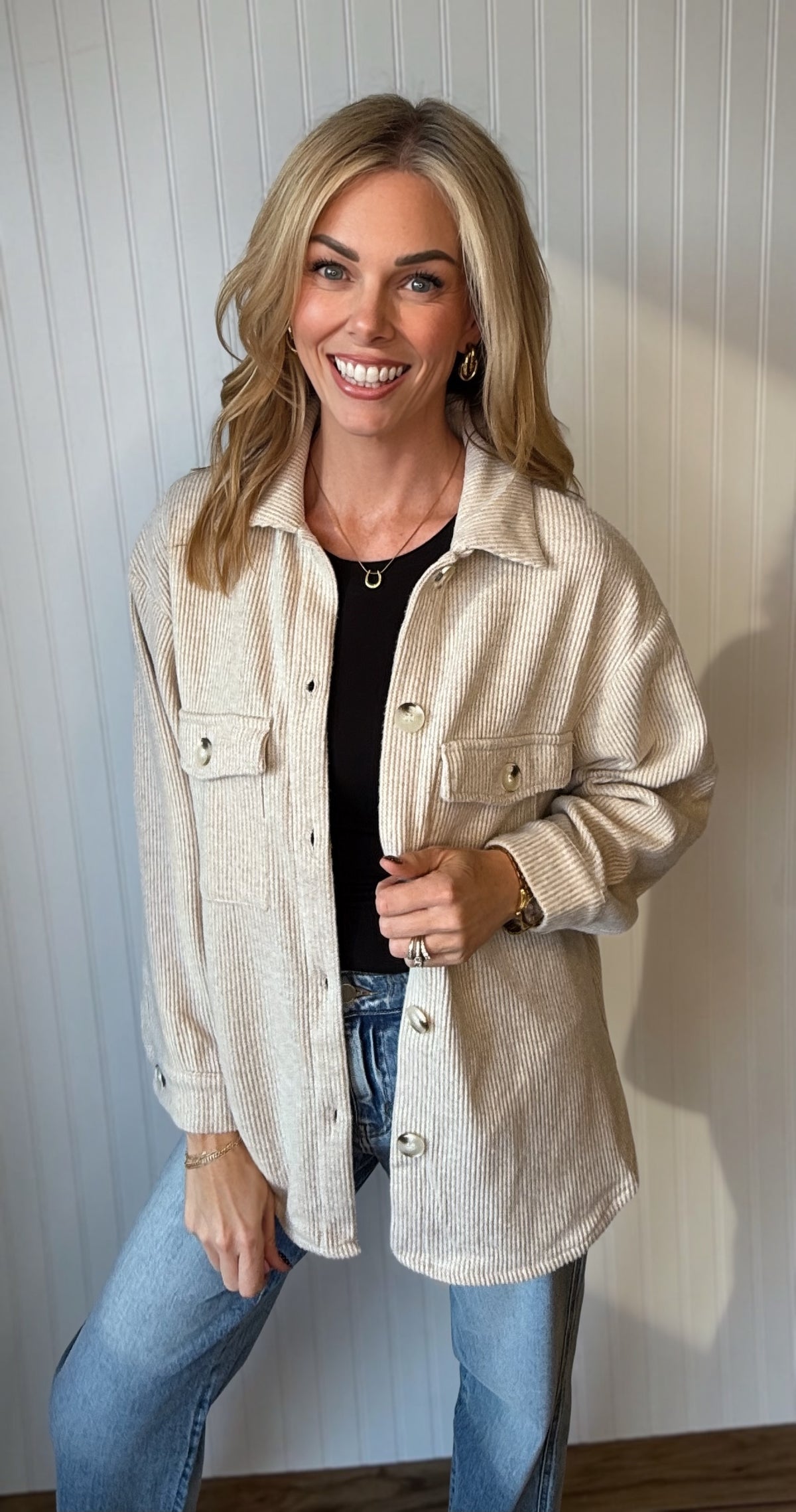 Fall Breeze Brushed Thermal Shacket