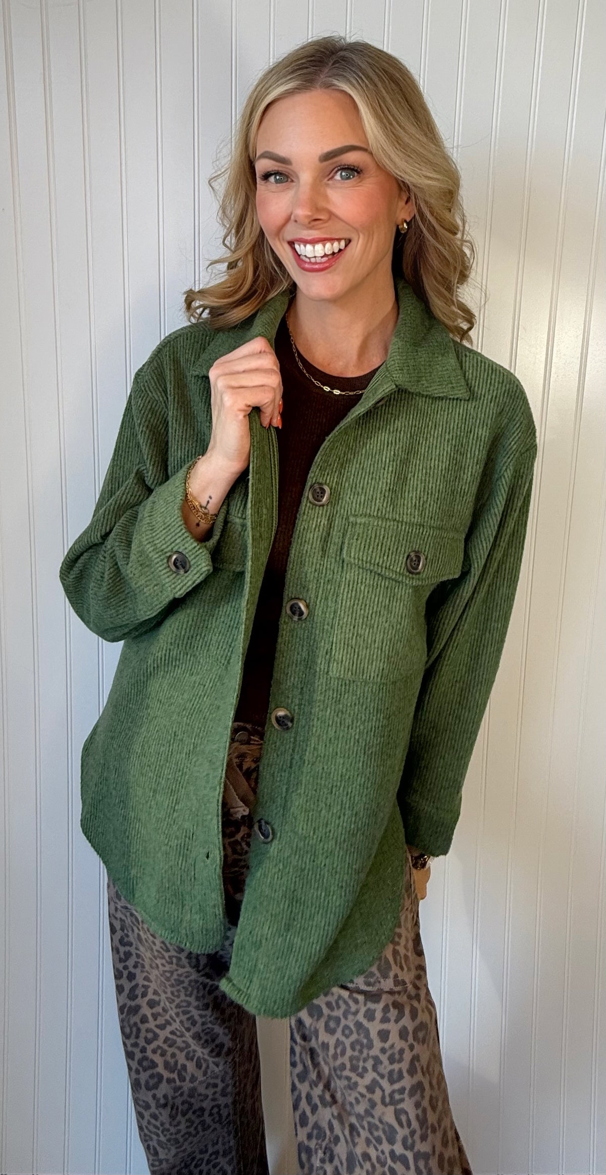 Fall Breeze Brushed Thermal Shacket