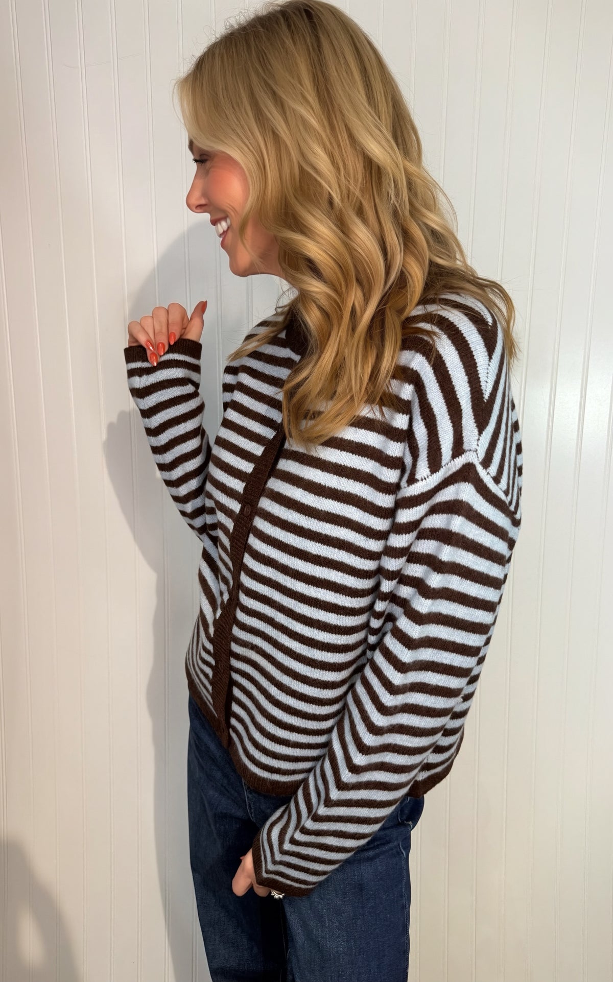 Skylar Contrast Cardigan