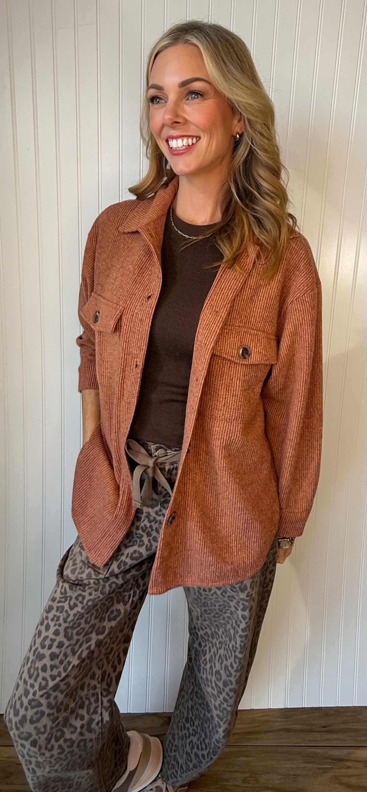 Fall Breeze Brushed Thermal Shacket