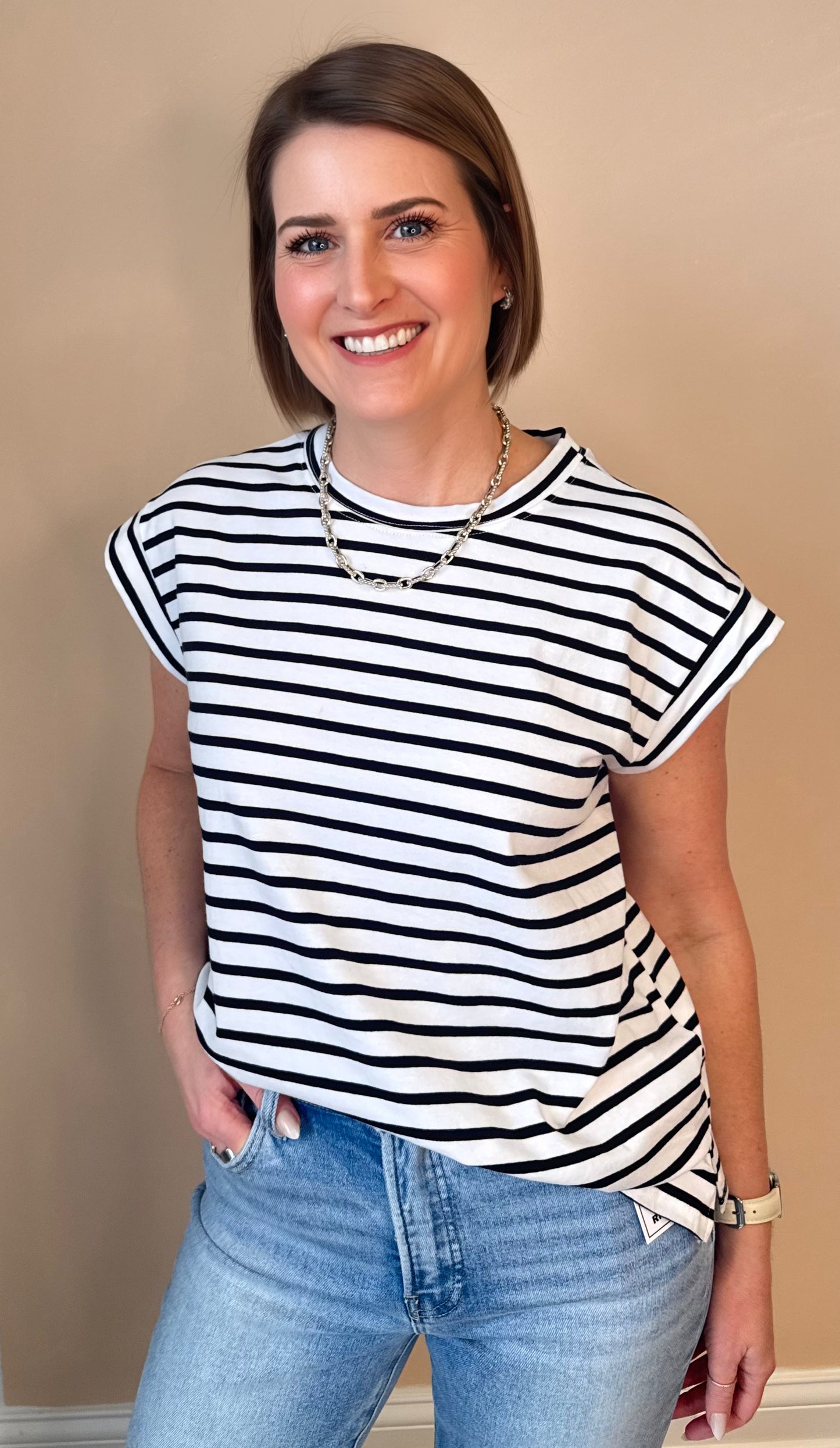 Pretty in Stripes Short Sleeve Tee